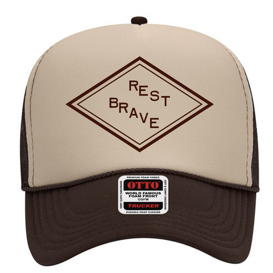 "BRAVE REST" TRUCKER HAT