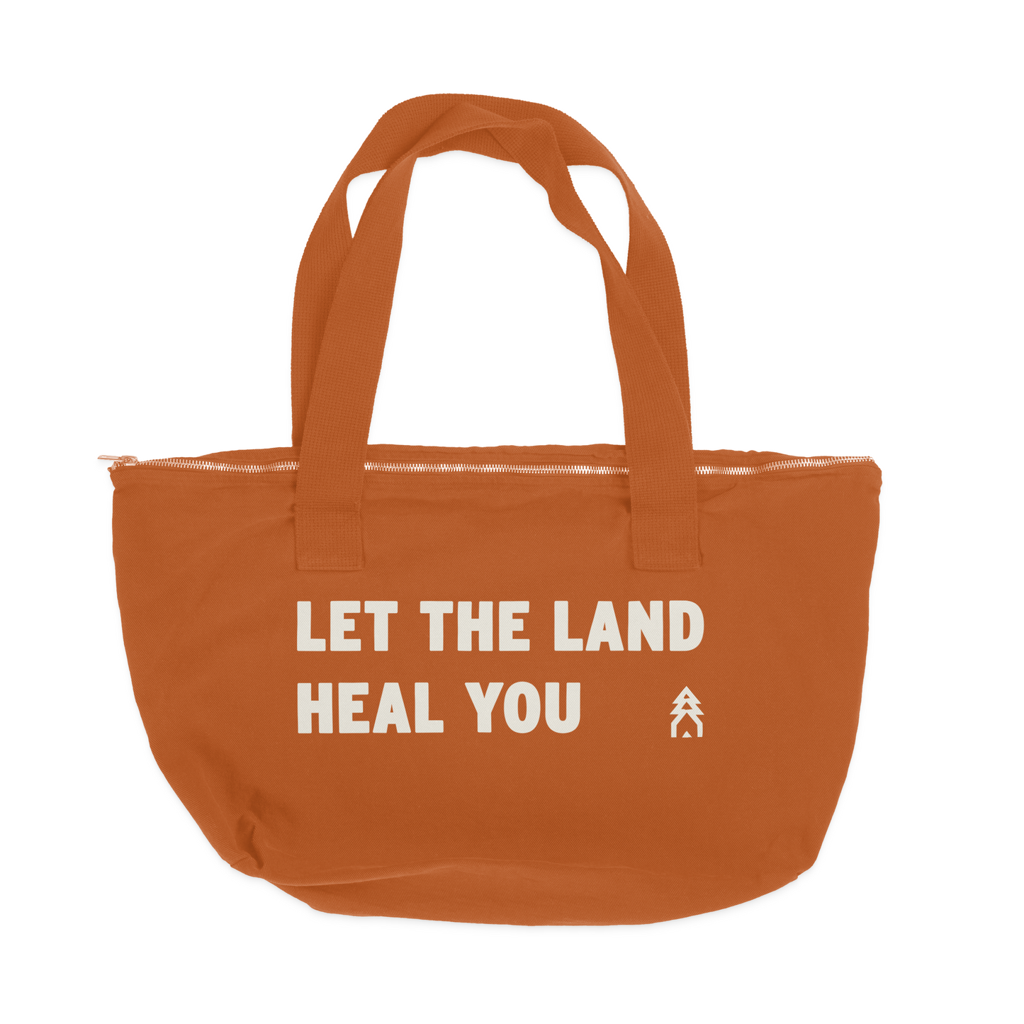 "LET THE LAND HEAL YOU" ZIPPER TOTE