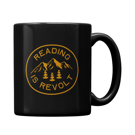 "READING IS REVOLT" MUG