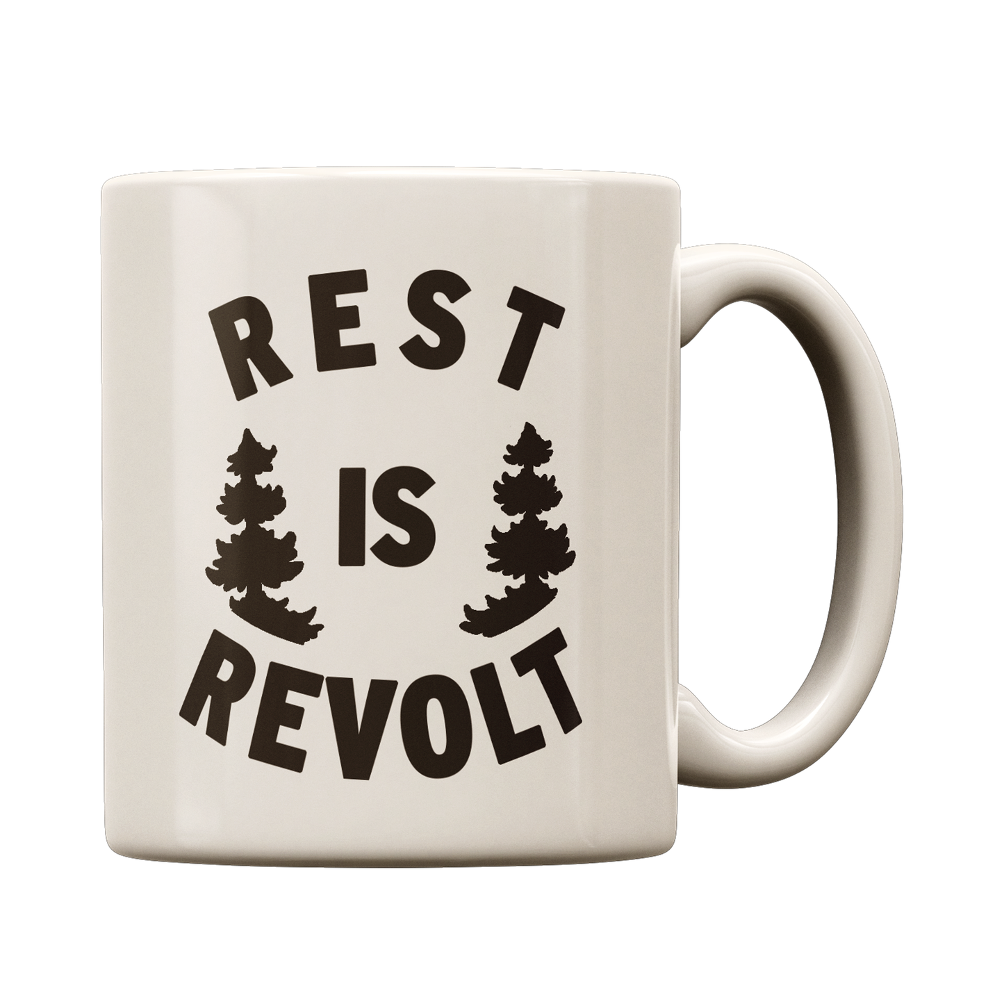 "REST IS REVOLT" MUG